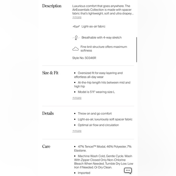 NWT SPANX AirEssentials Half Zip Sweatshirt Deep Azure Evereve M - Picture 11 of 11